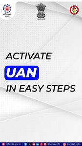 Activate your UAN effortlessly from home! Watch this video to learn the simple steps using your Aadhaar. #UAN #Employees #Employers #Aadhar #ELI #EPS #HumHainNaa #EPFOwithYou #EPF #EPFO #ईपीएफओ #ईपीएफ Shobha Karandlaje Mansukh Mandaviya PMO India Ministry of Labour and Employment, Government of India MyGovIndia Press Information Bureau - PIB, Government of India Ministry of Information & Broadcasting, Government of India | EPFO