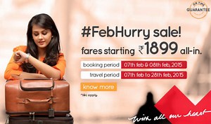 SpiceJet ‘FebHurry’ sale offers discount scheme starting Rs 1,899