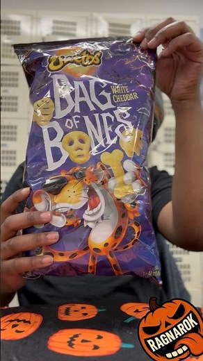 Trying Cheetos Bag of Bones