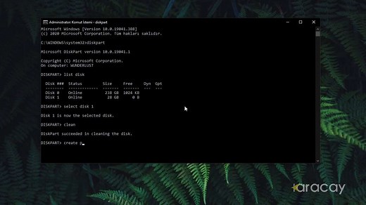 CMD ile Disk Biçimlendirme - Ömer Karaçay
