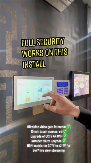 Check out this installation 😍 #network #homeimprovement #construction #glasgow #installation #residential #bestwifi #scottish #buildingvideos #newbuildcctv #gate