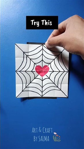 DIY Secret Message Spider-Web Hack 🕸️❤️ #diy #shorts