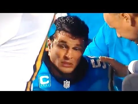 Luke Kuechly Cries After Suffering Concussion