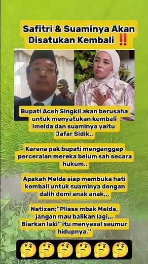 Safitri dan suaminya akan disatukan kembali🤔‼️#shorts #fyp#viralvideo