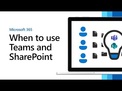 When to use Teams and SharePoint