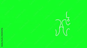 Video „Animated dental clinic loader. Simple white line loading icon. Loop HD video with chroma key, alpha channel on transparent background. Outline wait-animation progress indicator for web UI design“ ze služby Stock