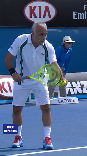 The trickiest tennis player 🤣 #rulebenders | Australian Open