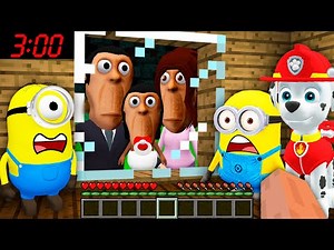 We Found Obunga Family at 3:00 AM - Nextbots minions in minecraft Paw Patrol - Gameplay Animation