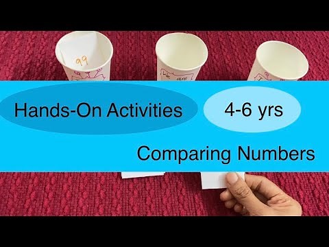 Hands-On Activity For Greater Than Less Than Concept | Comparing Numbers Activity | 4 - 6 years