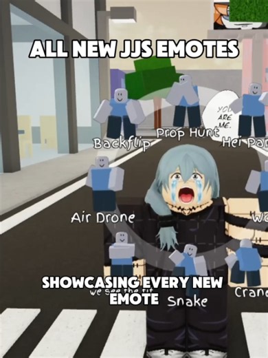All of the new emotes in update 1.77#JJS #Roblox #JUJUTSUSHENANIGANS | jjs update