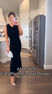 1.5M views · 1.2K reactions | SHOP: https://urlgeni.us/amzn/24fRV Stunning cocktail dress options that will lead you into the holiday season!壟✨ You can click "Open App" from the pop-up to open in your Amazon Storefront for easy shopping! | Allie Hunter | Facebook