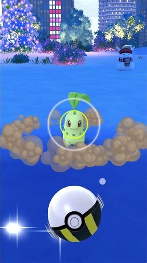 Pokémon GO - Excellent Throw of the Day - Chikorita #pokemongo #excellentthrow