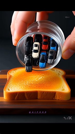 car cream spread on bread#shorts #cutebaby #ai