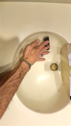 Finger skateboarding at bathroom park