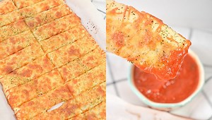 Homemade Cheesy Garlic Breadsticks