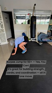 Jump strong, move smart!Burpee jumps for the 50 crowd — because fitness has no age limit.#ActiveAging #BurpeesAfter50 #TrainerJune #FitAtAnyAge | Trainer June