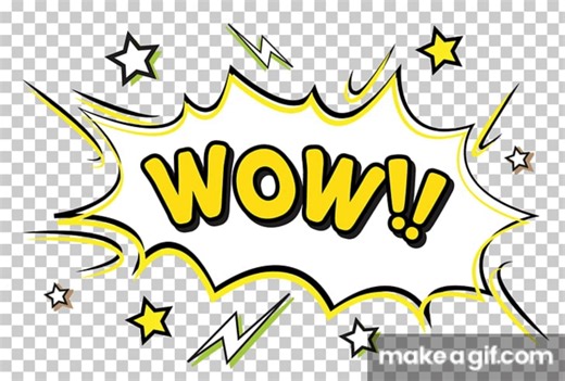 WOW Card on Make a GIF