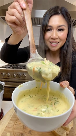 Save and Share my Copycat Recipe of Panera’s famous Broccoli Cheddar Soup! The ingredients are 1 stick of butter, 1 small diced onion, 4 cloves of garlic minced, 1/4 flour, 2 tsp salt, 1 tsp black pepper, 1 tsp garlic powder, 16oz’s of chicken broth, 3 cups chopped broccoli, 1 1/2 cups sliced carrots, 1 cup heavy cream and 4 cups of shredded cheddar cheese. #broccolicheddarsoup | My Healthy Dish