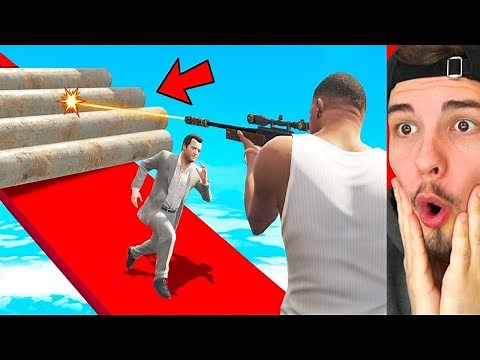 0,1% CHANCE nicht GETROFFEN zu WERDEN in GTA 5!