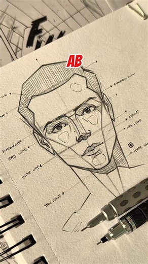How to draw face easy tutorial | Day-20 #shorts #artsbyshubham #facedrawing #trending #face