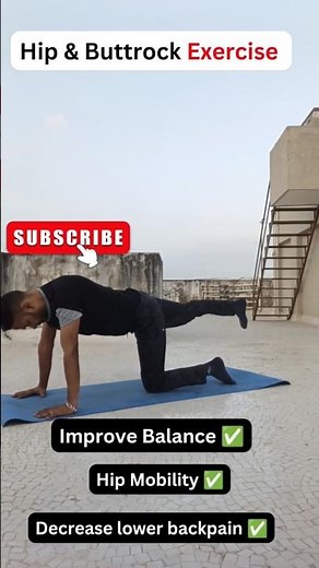 Hip and Buttrock Exercise #shorts #yoga #workout