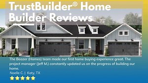 New home builder reviews from customers just like you! See more new home builder reviews at newhomesource.com/reviews #TrustBuilder #Review #Customer #Builder #Fivestar #BeazerHomes #NewHomeSource | NewHomeSource.com