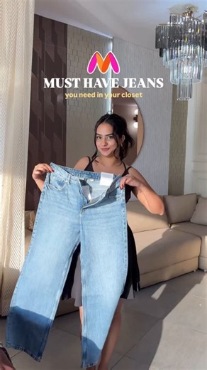 Dimplecheeks on Instagram: "For ref: I’m wearing size 28 and my height is 5’3. Tall girlies, don’t buy this one. I’ll find a good one 🤞🏻 . . . must have fit + colour in your wardrobe! 🩵 You can comment “jeans” for links or share the reel with me in my Dms! 🔗💌 . . . . [must have jeans, wide leg, light blue, denims, perfect fit, myntra finds, h&m jeans, wardrobe staple, essentials, myntra jeans, denim must haves, pinterest inspired, pinterest fit] #jeans #jeansmurah #jeanslovers #highwaist #h