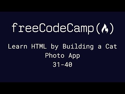 freeCodeCamp - Learn HTML by Building a Cat Photo App (31-40)