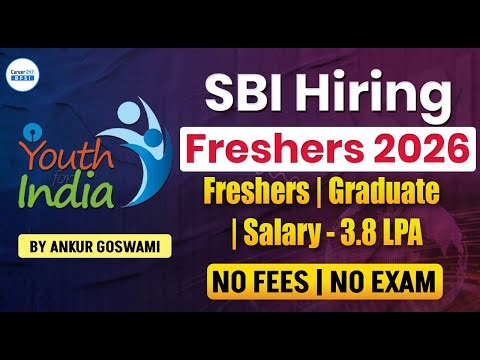SBI Youth for India Fellowship 2026: Apply Now | Eligibility & Benefits | Full Detals | By Ankur Sir