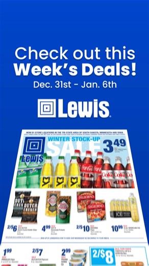 35 reactions | This Week’s Ad is Here Find deals at Lewis from December 31 - January 6. View the full ad on our website or in the Lewis app. www.lewisdrug.com/weekly-ad #lewisdrug #lewisweeklyad | Lewis Drug | Facebook