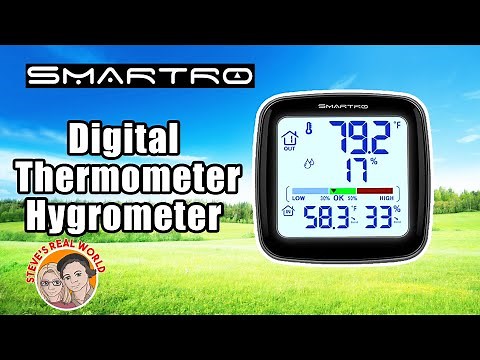 SMARTRO SC92 Professional Digital Hygrometer Indoor Thermometer Humidity Gauge