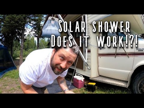 How to use and does a SOLAR SHOWER actually WORK?! Lets find out.