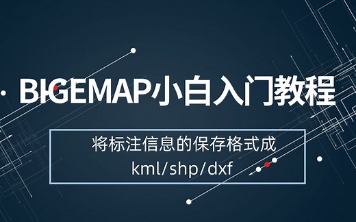 如何将地图中的标注信息保存格式为kml/shp/dxf 自有格式？