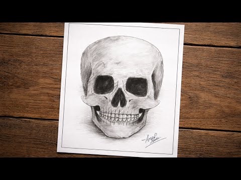 How To Draw SKULL HEAD | Realistic Step-by-Step Tutorial | By Aman Shukla