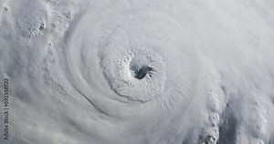 Aerial view of a cyclone