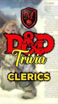 D&D Trivia | The Clerics! How much do YOU know about them?! #dnd #5e #ttrpg #trivia