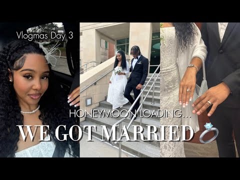 We Said “I Do” 🤍 Court Wedding & Mini Honeymoon Vlog | Vlogmas Day 3
