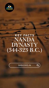 9.3K views · 81 reactions | Discover key facts about the Nanda Dynasty, established by Mahapadma Nanda. Known as India's first empire builders, the Nandas expanded their rule by conquering regions like Kalinga. Essential for competitive exams. | Gkbooks | Facebook