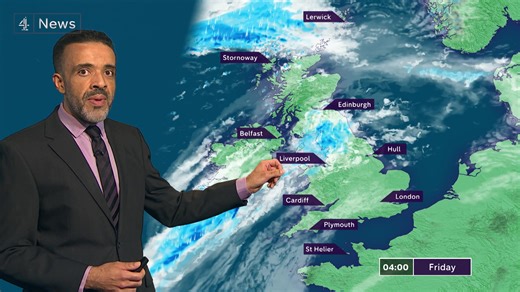 A yellow weather warning for heavy rain has been issued for this weekend. Liam Dutton has the latest weather forecast. | Channel 4 News