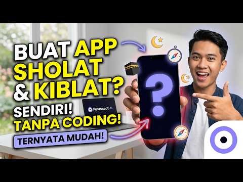 Bikin Aplikasi Jadwal Shalat Pakai AI dalam 20 Menit! (Fastshot, No Code, Langsung Jalan di HP)