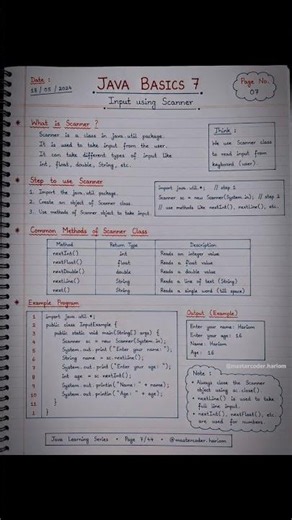 Java Basics 07 | Input Using Scanner🚀 #shorts