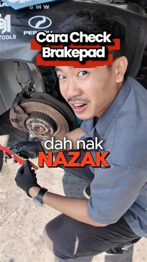 Cara Check Brakepad Guna Measuring Tool #brakepad