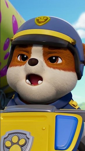 Rubble is stuck in traffic!