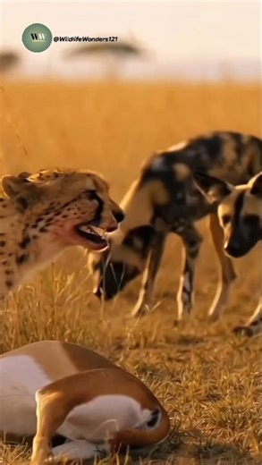 Outnumbered & Outplayed — Wild Dogs Take Over Cheetah's Hunt