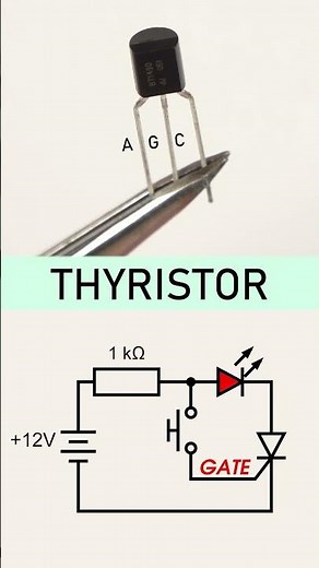 How does a thyristor work? SCR -- Silicon Controlled Rectfier.