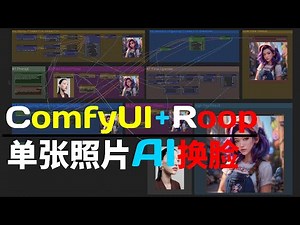 ComfyUI+Roop单张照片换脸