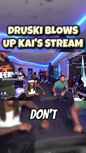 Druski blows up Kais stream #kevinhart #druski #kaicenat