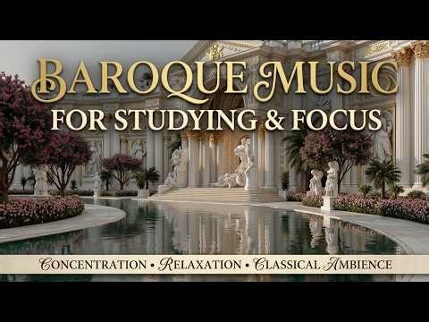 Baroque music for studying - Royal palace music & elegant baroque violin for deep focus ~~~~