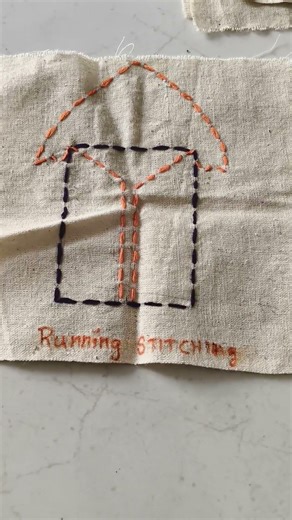 hand embroidery running stitch #fashion #blousedesign #embroidery #richeriche