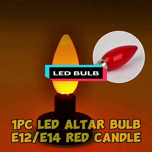 1PC LED altar bulb E12/E14 Red candle Buddha lamp Temple decorative lamp Buddha bead decorative lamp!#LED #ledbulb #altarbulb #decorativelamp @MommyLet